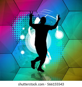 Runner, sport illustration, vector