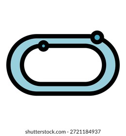 Runner stadium app icon. Outline Runner stadium app vector icon for web design isolated on white background color flat