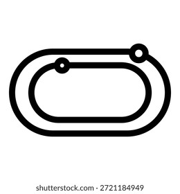 Runner stadium app icon. Outline Runner stadium app vector icon for web design isolated on white background