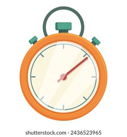Runner stopwatch icon cartoon vector. Race counter step. Item success run
