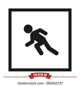 runner vector icon