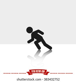 runner vector icon