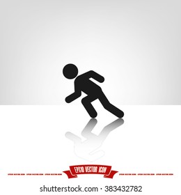 runner vector icon