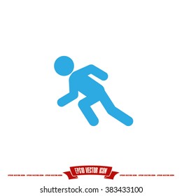 runner vector icon