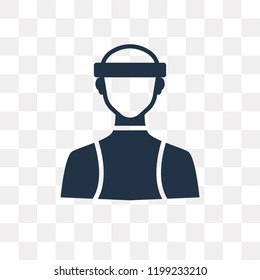 Runner vector icon isolated on transparent background, Runner transparency concept can be used web and mobile