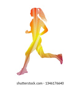Runner, vector illustration