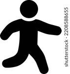 runner Vector illustration on a transparent background. Premium quality symmbols. Glyphs vector icons for concept and graphic design. 

