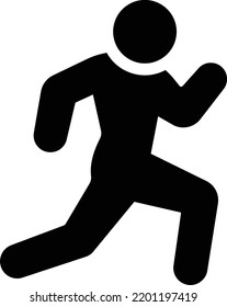 runner Vektorgrafik auf transparentem Hintergrund.Hochwertige Symbole.Glyphen Vektorsymbol für Konzept und Grafikdesign.