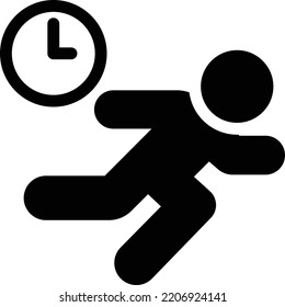 runner  Vector illustration on a transparent background. Premium quality symmbols. Glyphs vector icons for concept and graphic design. 

