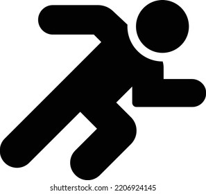 runner Vector illustration on a transparent background. Premium quality symmbols. Glyphs vector icons for concept and graphic design. 

