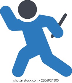 runner Vector illustration on a transparent background. Premium quality symmbols. Glyphs vector icons for concept and graphic design. 

