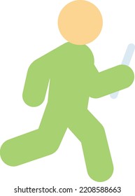 runner  Vector illustration on a transparent background. Premium quality symmbols. Line Color vector icons for concept and graphic design.