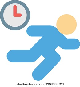 runner Vector illustration on a transparent background. Premium quality symmbols. Line Color vector icons for concept and graphic design.