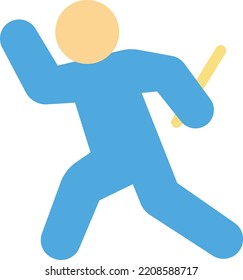 runner Vector illustration on a transparent background. Premium quality symmbols. Line Color vector icons for concept and graphic design.