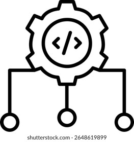 Design de ícone de linha de vetor do corredor