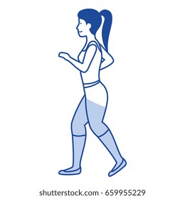 runner woman with sport wear