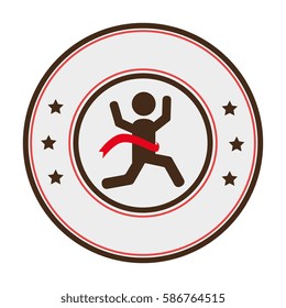 runners athlete silhouette icon