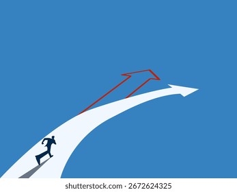 Corredores mudam trajetórias de carreira .conceito de negócios 
