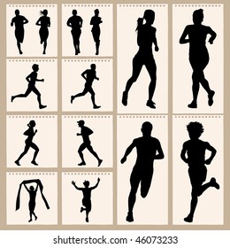 Runners Sport Silhouette