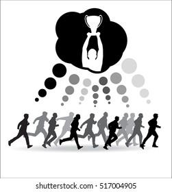 Runners tend to Cup winner