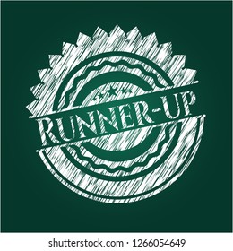 Runner-up chalkboard emblem