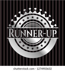 Runner-up silvery emblem or badge