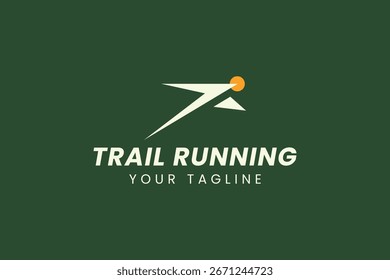 Atravessando a Montanha Trilha Executar Design de Logotipo