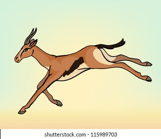 running antelope vector