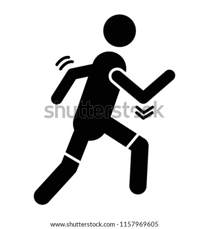 
Running avatar to bring notion for warm up icon 
