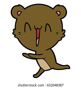 running bear cartoon