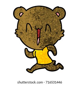 running bear cartoon