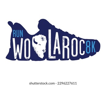 ilustración vectorial de zapatos azules en marcha 