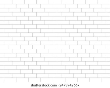 Running bond 1-3 pattern vector. Brick wall hatch pattern