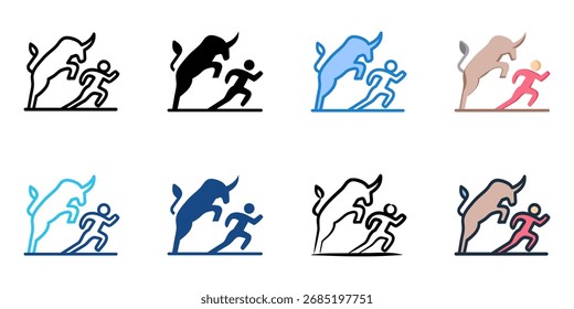 O ícone Execução dos Bulls define várias coleções de estilos 
