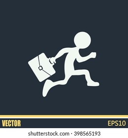 running business man