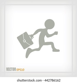 running business man