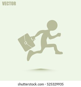 running business man