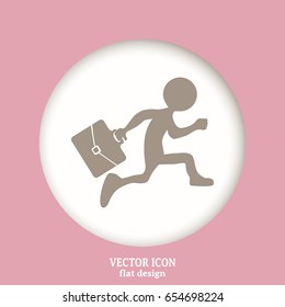 running business man