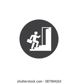 Running Businessman icon.
