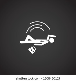 Running businessman related  icon on background for graphic and web design. Simple illustration. Internet concept symbol for website button or mobile app.