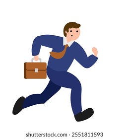 Administrador de negócios. Ilustração simples de cor plana do vetor.