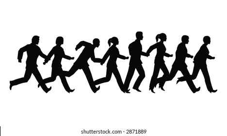 running businessteam