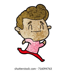 running cartoon man