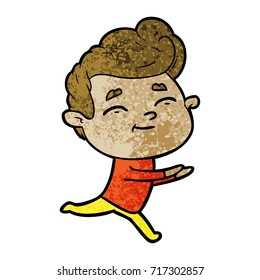running cartoon man
