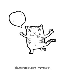 running cat cartoon