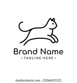 Running cat logo for your business