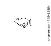 running cat vector illustration