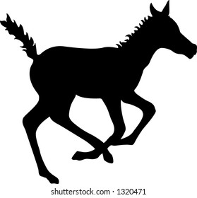 Running Colt Silhouette