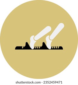 Running competition icon. Sport sign.