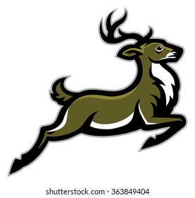 running deer mascot